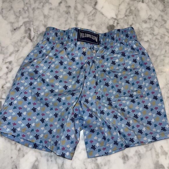 VILEBREQUIN BOYS BLUE MICRO-TURTLE SWIM SHORTS 6Y - Picture 4 of 9